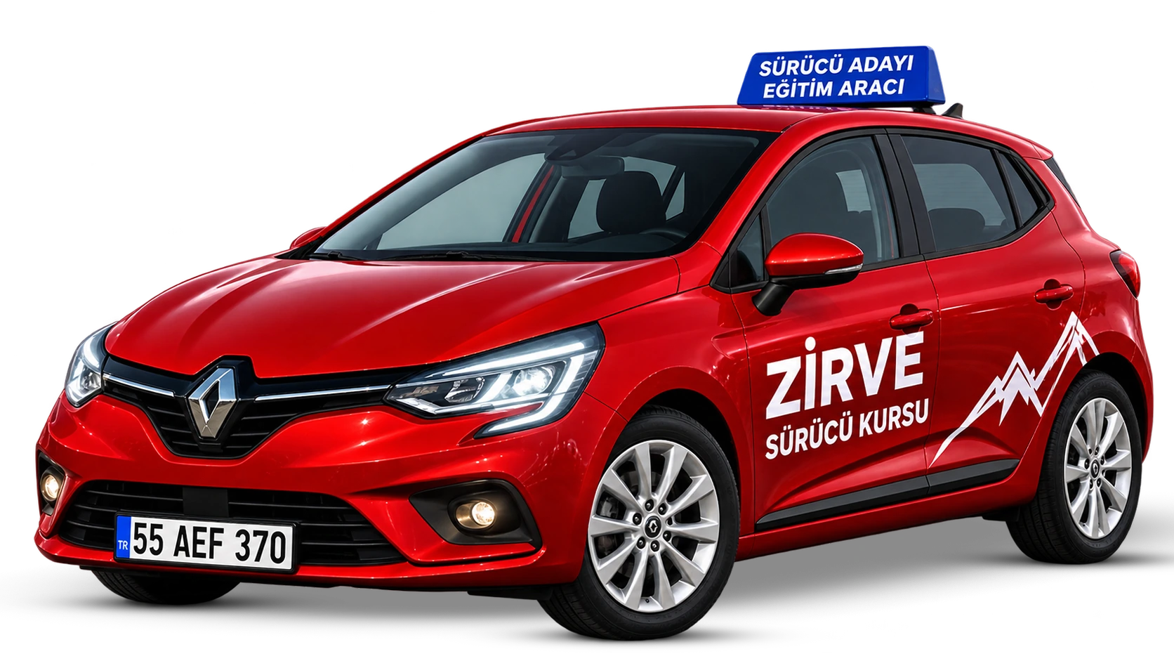 Zirve Sürücü Kursu Renault Clio eğitim aracı